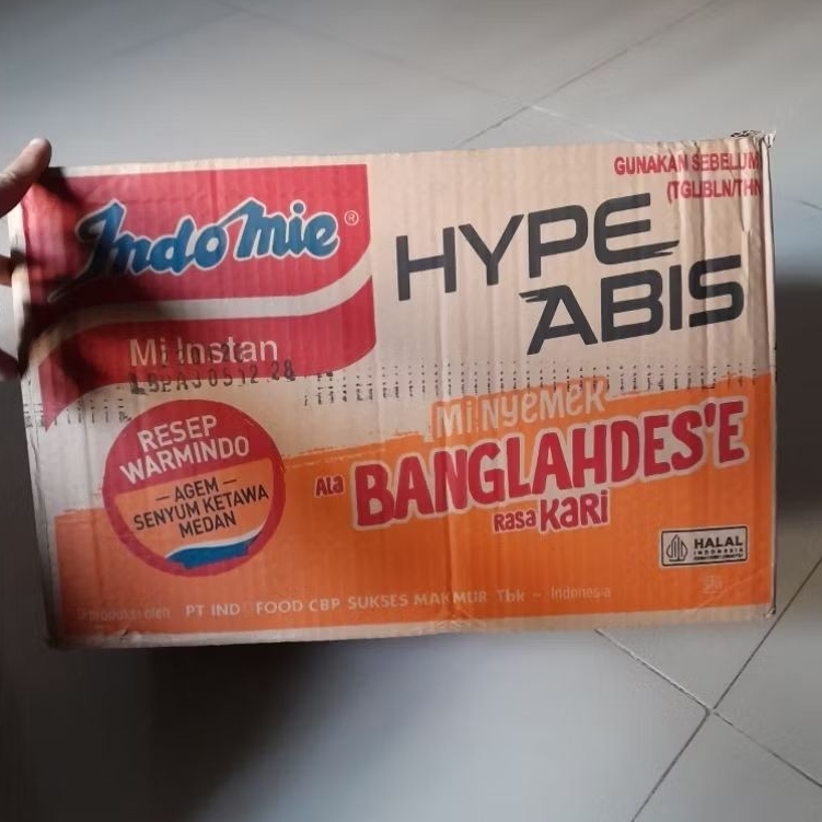 

Indomie Hype Abis mie instant ( 1 dus isi 40 ) mie nyemek Banglahdes banglades rasa Kari