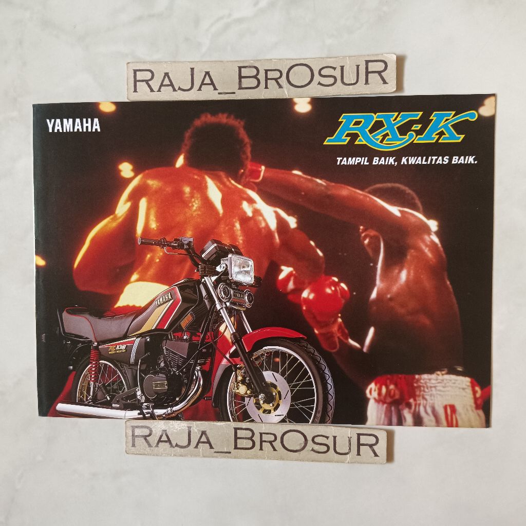 Poster brosur katalog leaflet jadul lawas Yamaha RX King Cobra Bibir Merah 3KA 1991-1992