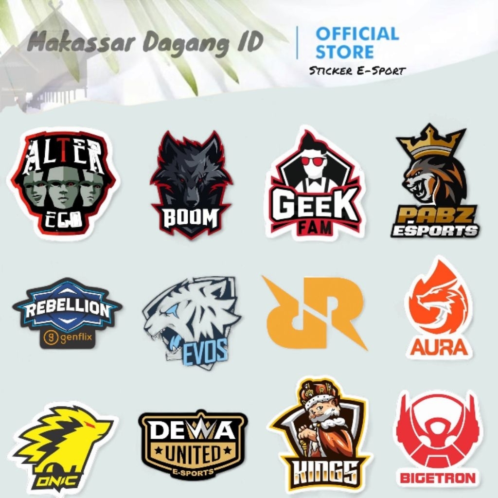 

STICKER LOGO ESPORT MPL / STIKER HP HELM LAPTOP LOGO ESPORT