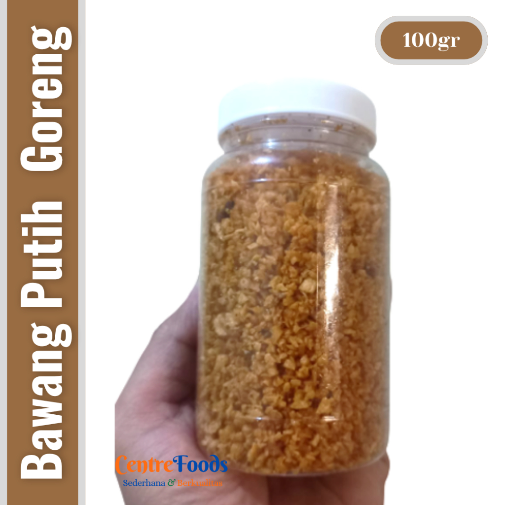 

Bawang Putih Goreng Kering Asli - Original Fried Garlic HOMEMADE | 100gr [ Harga Per BTL ]