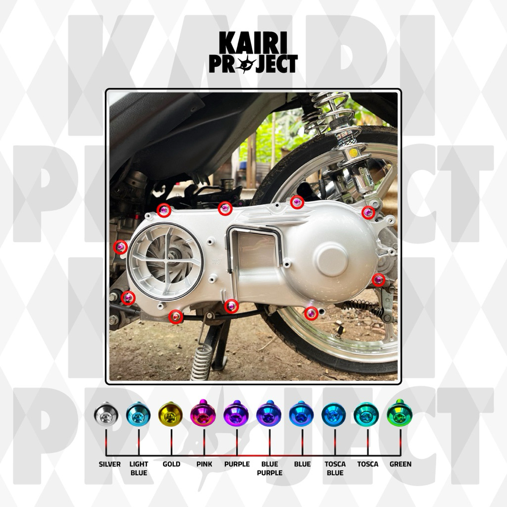 Baut titanium set cvt aerox/nmax