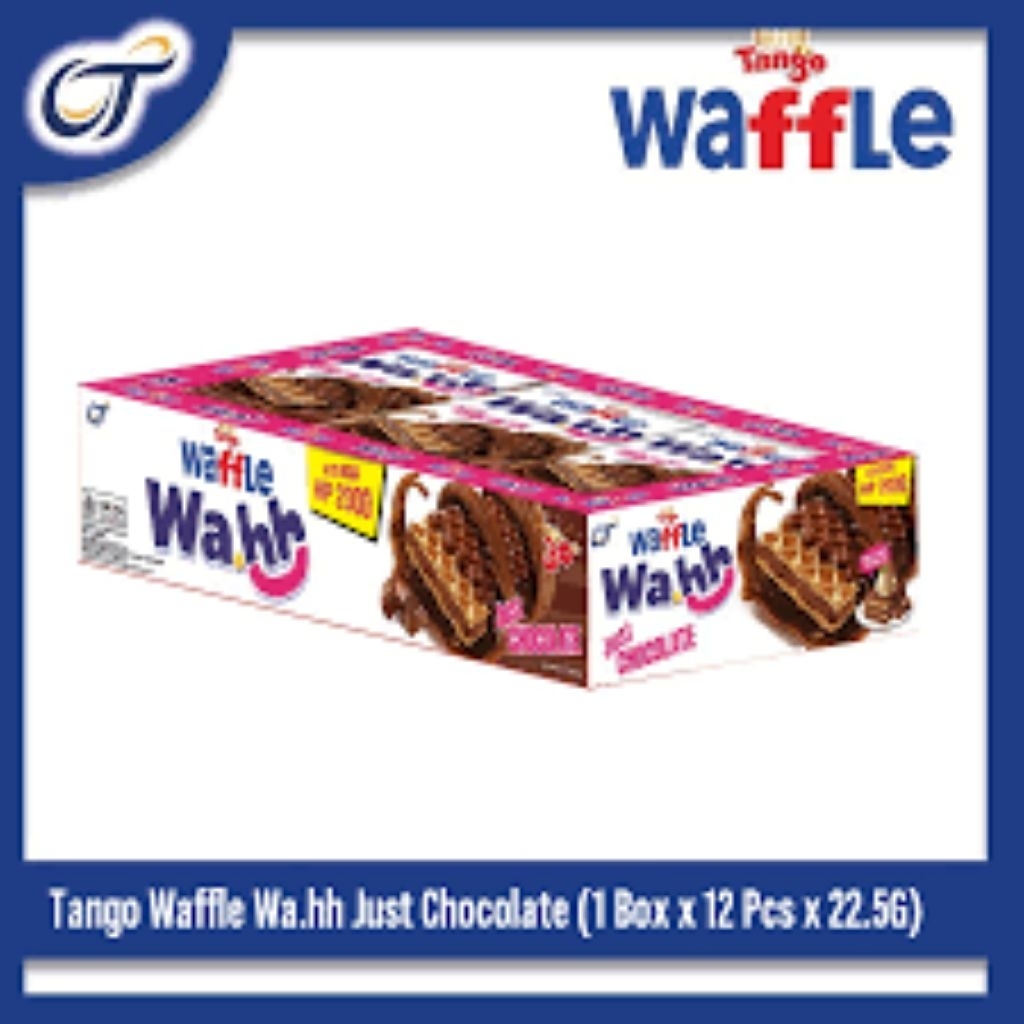 

TANGO WAFFLE WAHH JUST CHOCOLATE NETTO 1 BOX ISI 12 PCS Murah