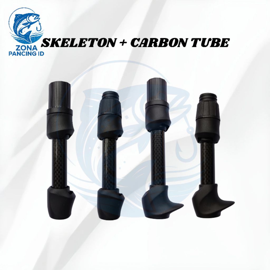 Reel Seat Joran Skeleton + Carbon Tube | Gagang Joran Ringan Kuat Anti Karat