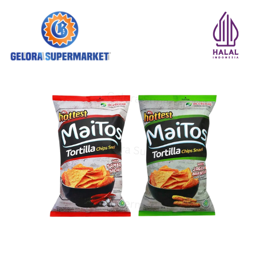 

Mr hottest maitos Tortilla jagung bakar / jagung balado 140 gram - Gelora Supermarket
