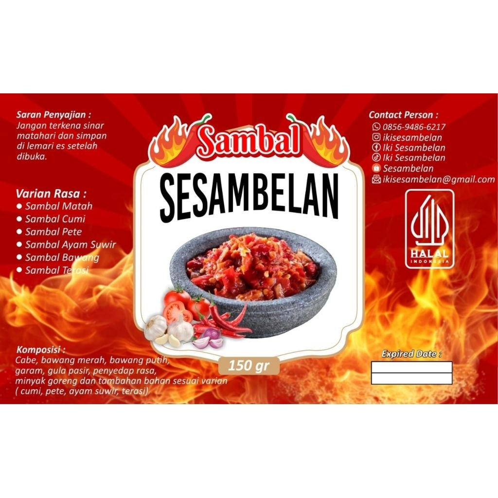 

PAKET HEMAT 3pcs SAMBEL BAWANG by SESAMBELAN TANPA PENGAWET