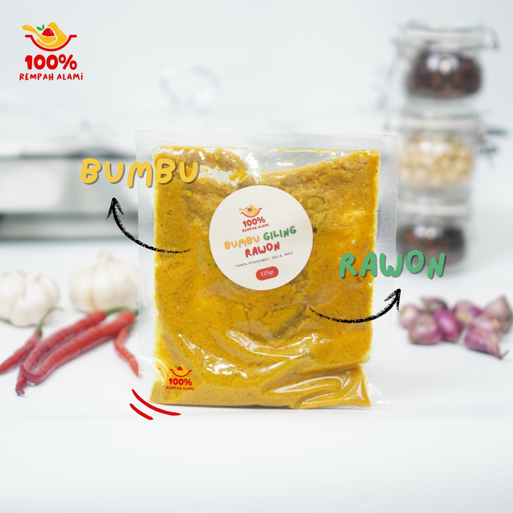 

100persen - Bumbu Giling Masak Rawon 125gr