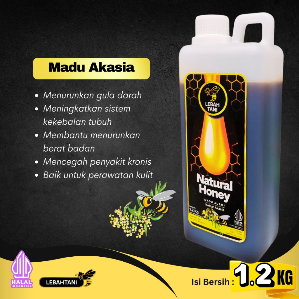 

Madu Asli Akasia Riau Lebahtani 1.2 kg