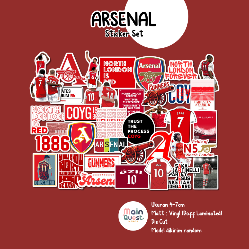 

Sticker Arsenal | Sticker Aesthetic / Sticker Tumblr / Sticker Laptop / Sticker Anti Air / Sticker Vinyl / Sticker Die Cut / Sticker Kpop / Sticker Cute