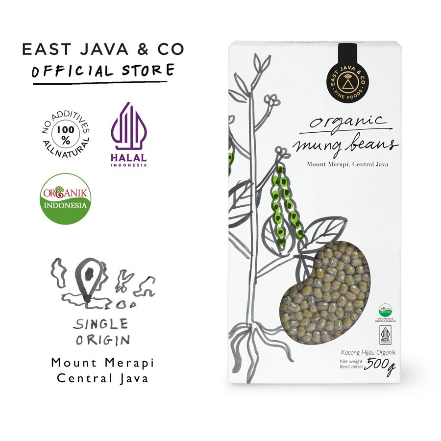 

East Java & Co Organic Mung Beans - 500g (Kacang Hijau Organik