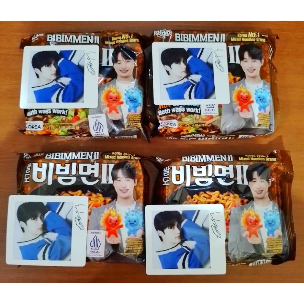

BYEON WOO SEOK PHOTOCARD OFFICIAL BIBIMMEN PALDO RAMEN KOREA BIBIMMEN 130GRAM PALDO BIBIMMEN RAMEN INSTAN