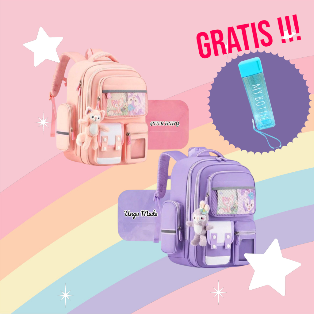 Tas Ransel Anak Sekolah Tas Multifungsi Tas Buku Kapasitas Besar