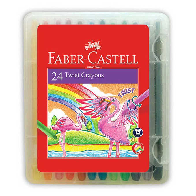 

KODE K85O Twist Crayon 24 Warna Crayon Putar 24 Warna Faber Castell