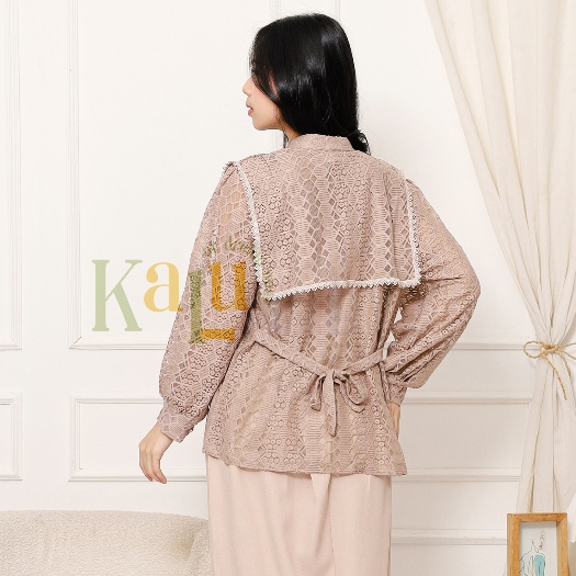 One Set Ans Blouse Baju Kondangan Wanita One Set Brukat Blouse Brukat Blouse Rok Span Aesthetic