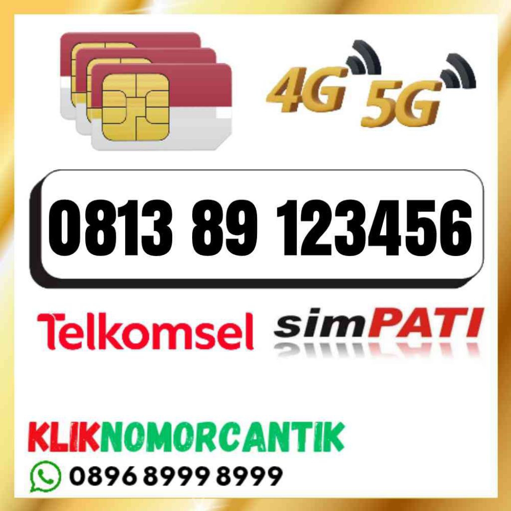 nomor cantik Telkomsel simpati O813 89 123456