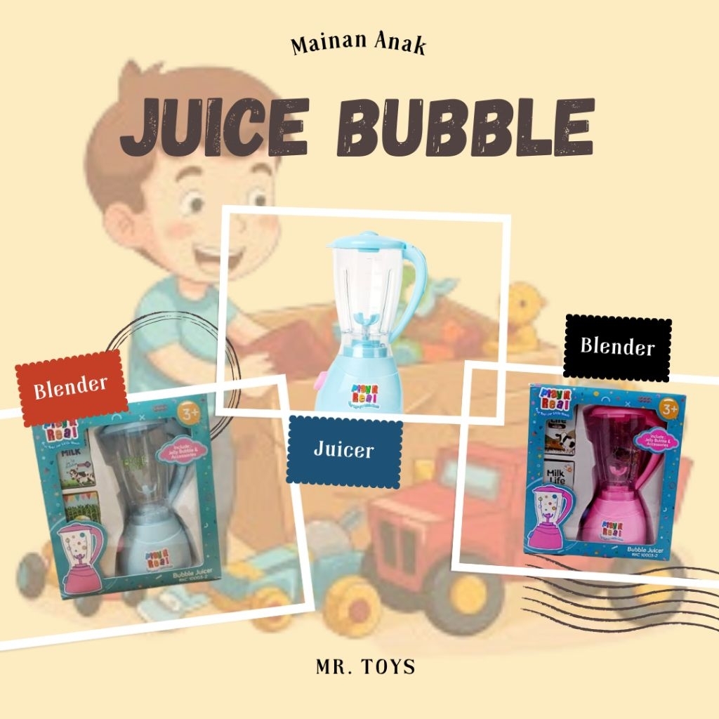 mainan juice blender anak// mainan jus buble murah