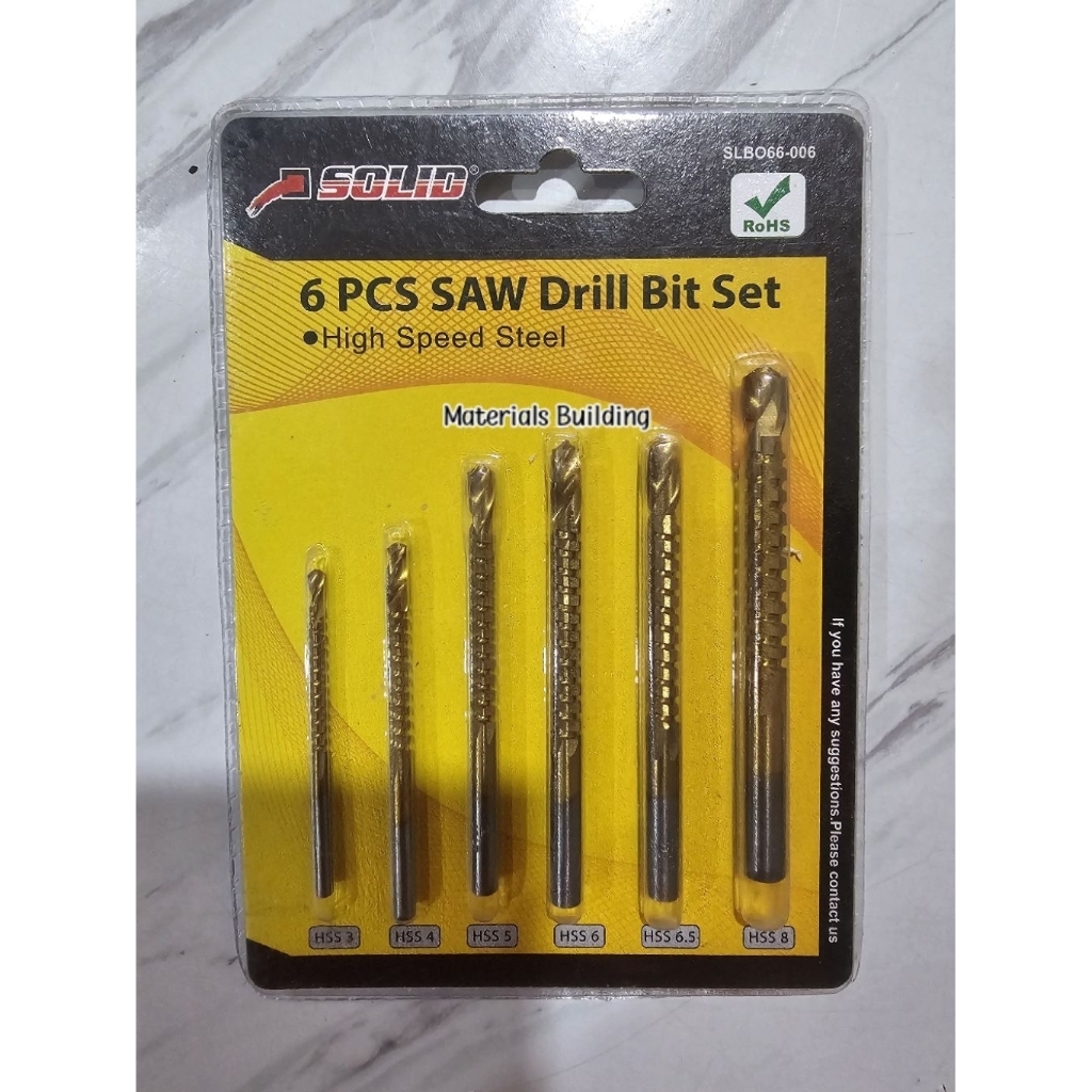 MATA BOR GERGAJI SOLID 6 PCS