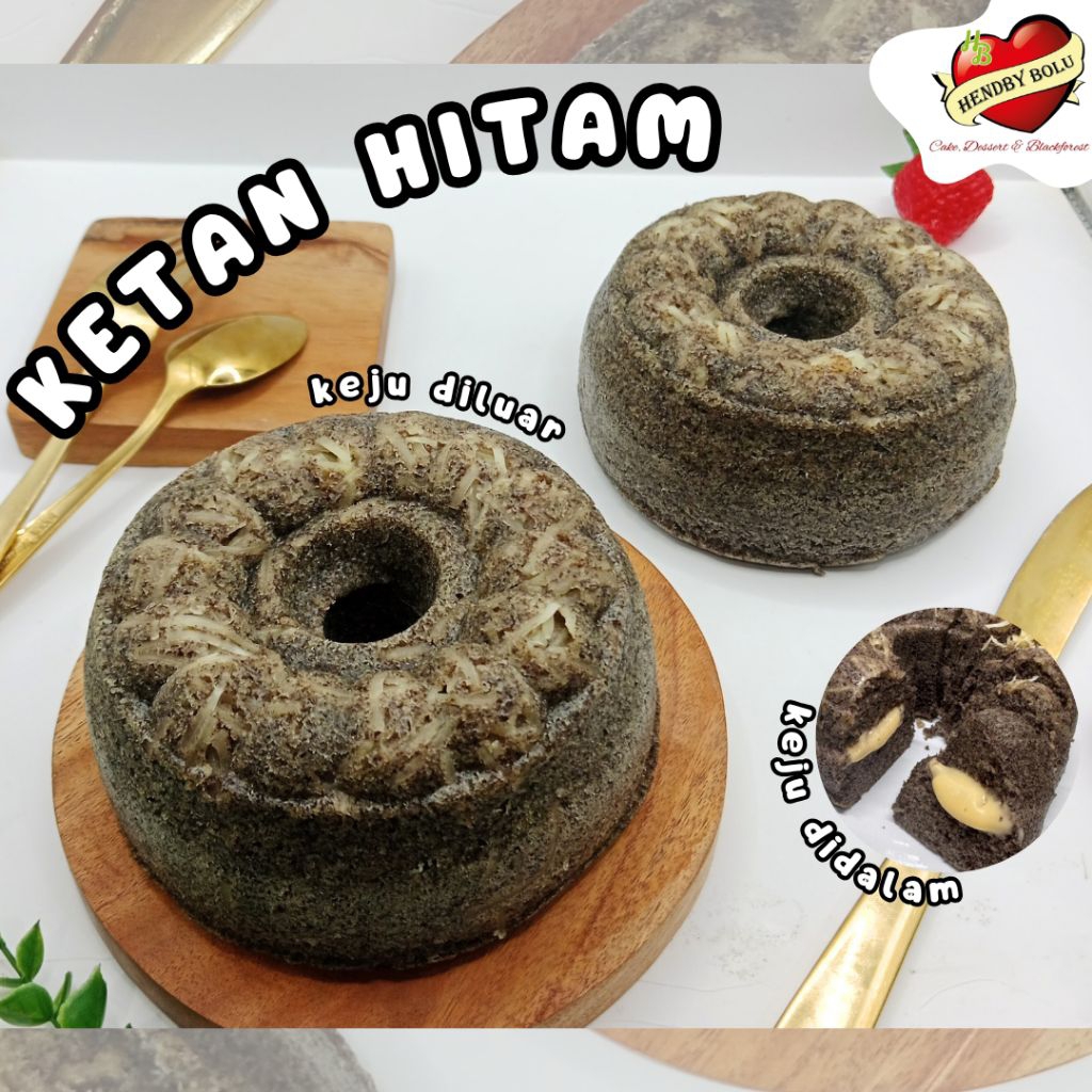 

BOLU KETAN HITAM LUMER / BOLU KETAN KUKUS KEJU CHEESE