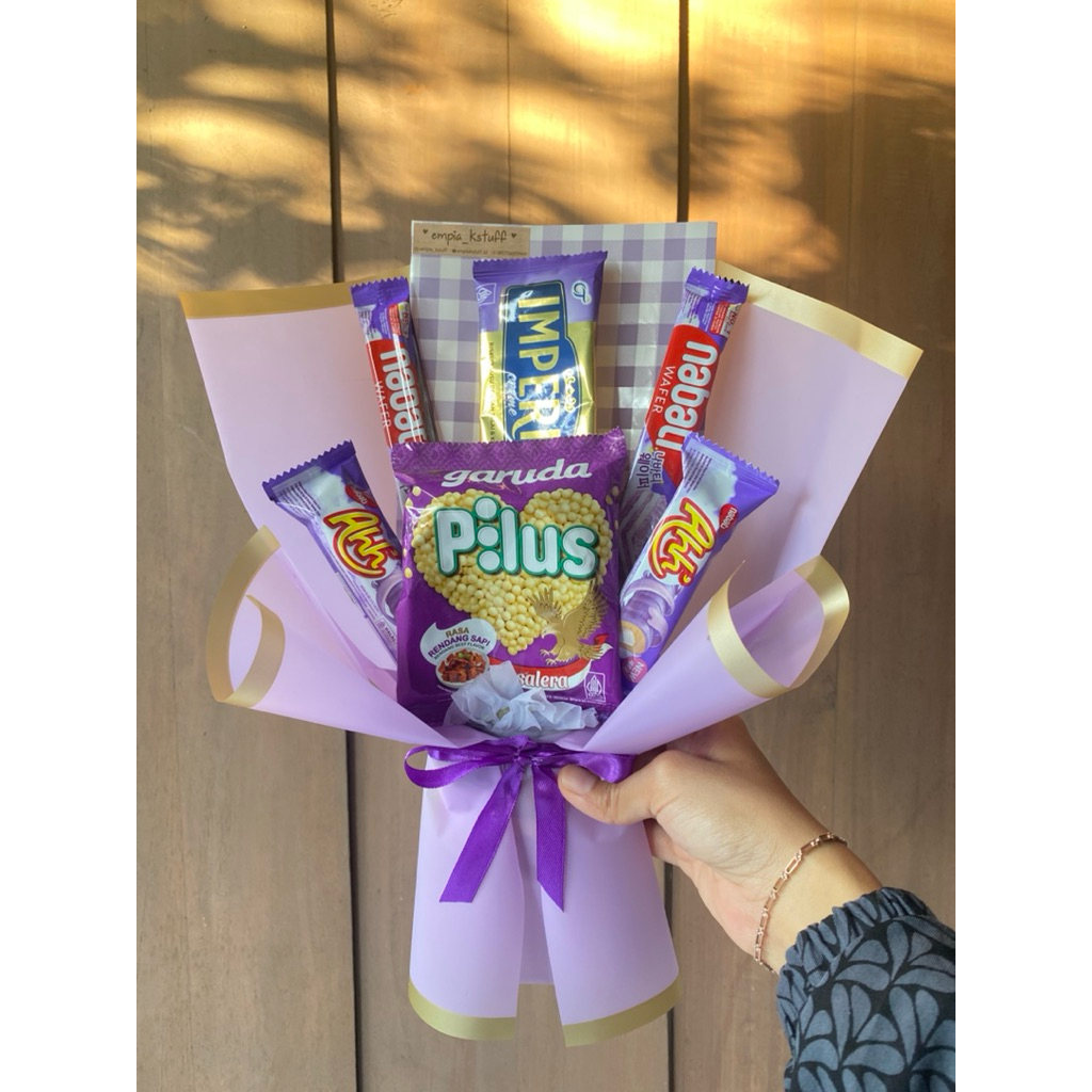 

[empia_kstuff] BUKET SNACK UNGU | BUKET WISUDA ULANG TAHUN ANNIVERSARY GRADUATION