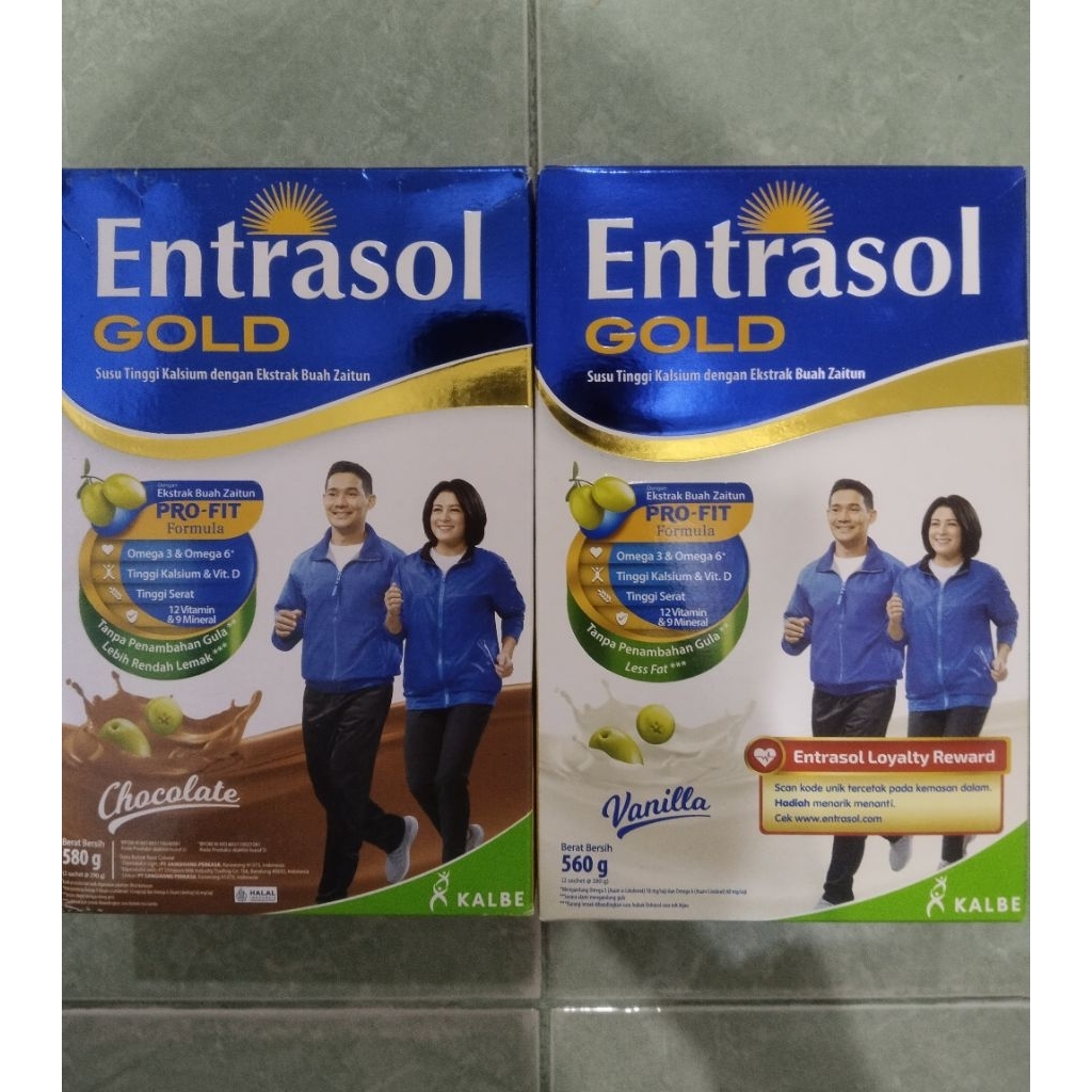

Entrasol gold susu tinggi kalsium dengan ekstrak buah zaitun 560 gr