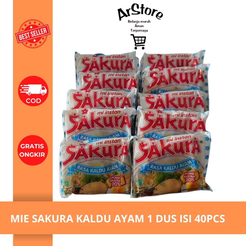 

MIE KUAH SAKURA KALDU AYAM 1 DUS ISI 40PCS
