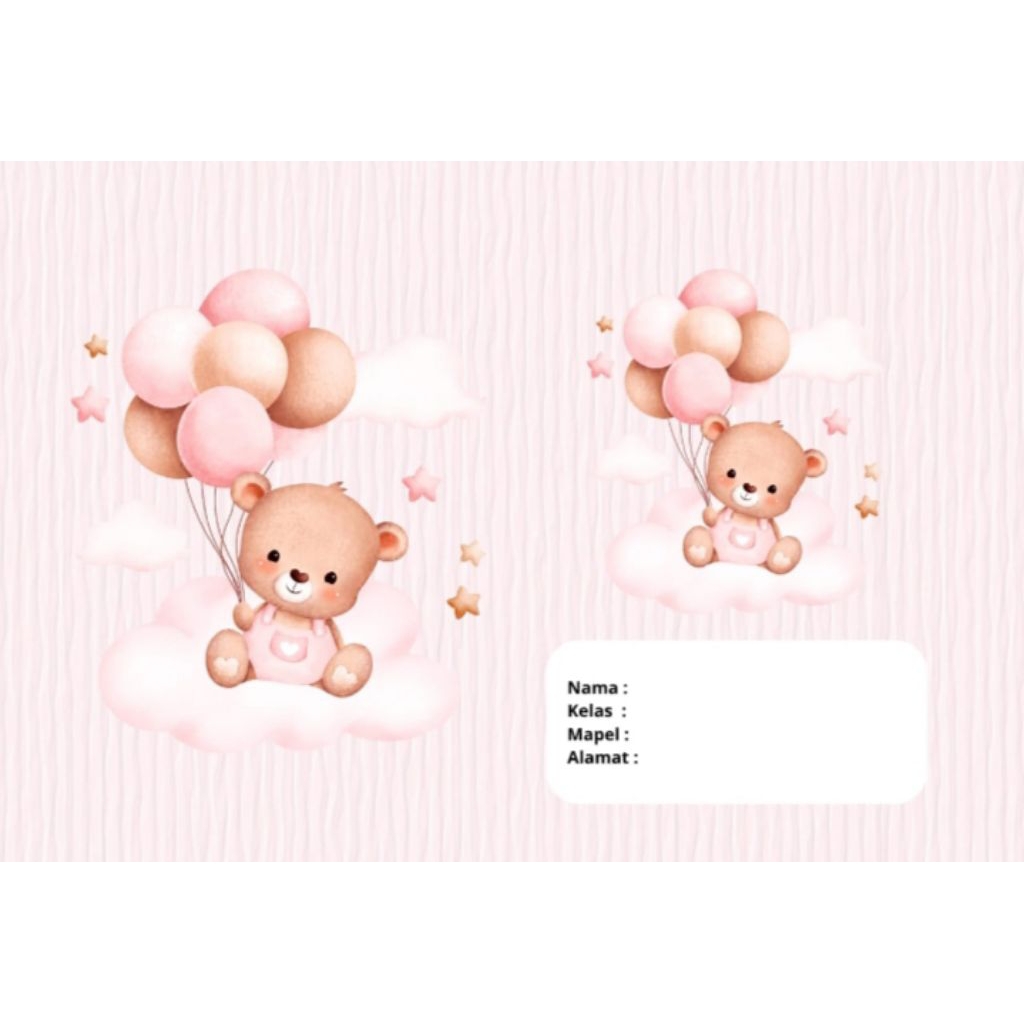 

sampul buku karakter lucu 1 pack isi 10 lembar