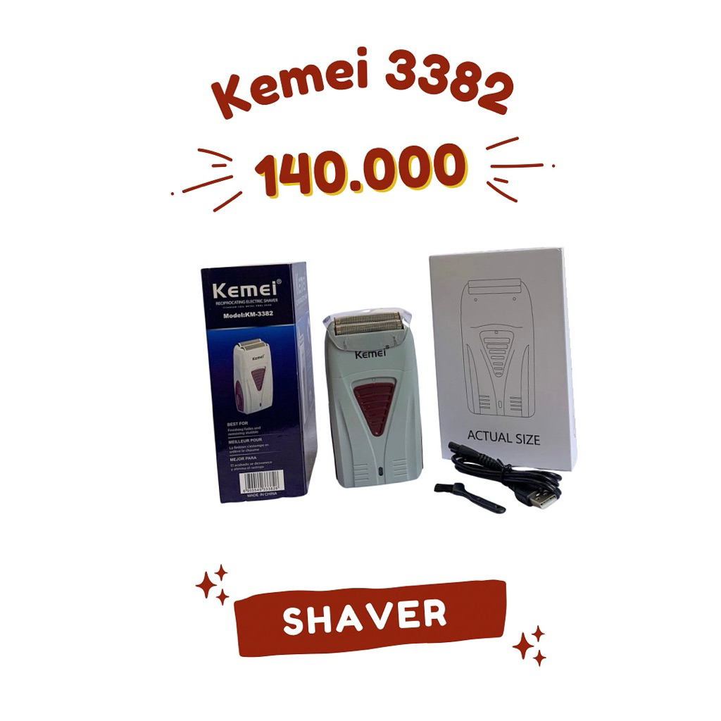 Shaver Kemei 3382