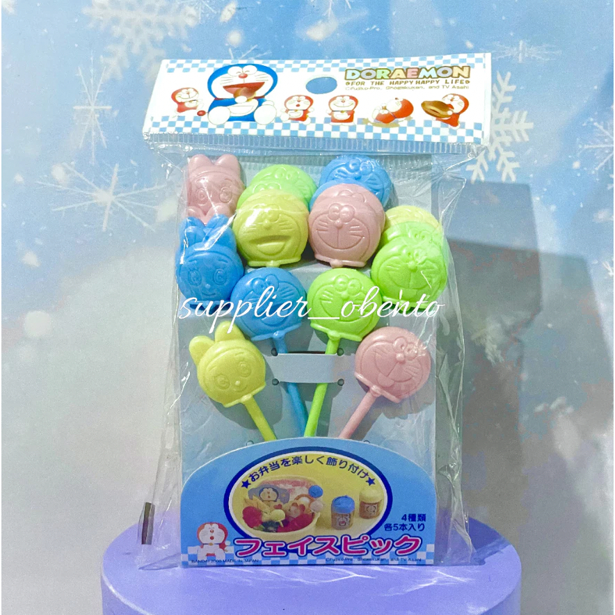 Doraemon Picks Bento Pick Doraemon Lunch Picks Bento Food Picks - Tusukan Bento Doraemon Tusben Perl