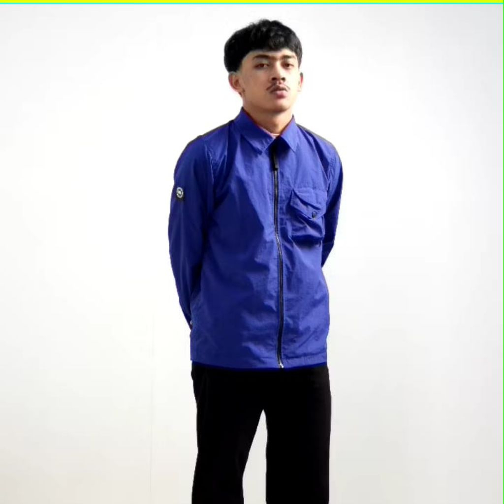 Troublemaker | Overshirt Jacket - Castle Royal Blue