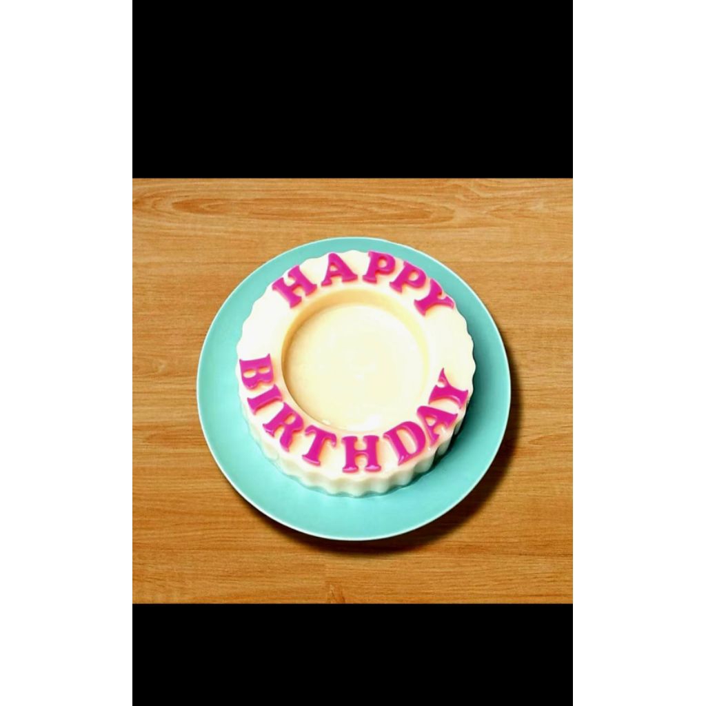 cetakan puding happy birthday/loyang puding happy birthday/cetakan agar agar HBD/cetakan bolu kukus 