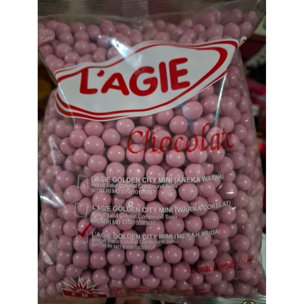 

L'agie Golden City Mini (Merah Muda)