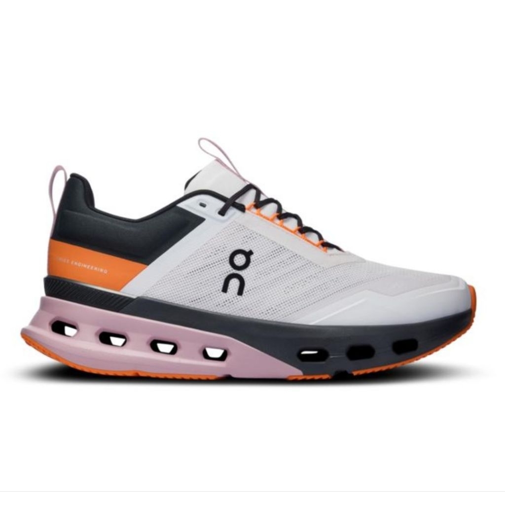 ON RUNNING WOMEN'S SHOES - ON CLOUDNOVA X - FROST/ORANGE