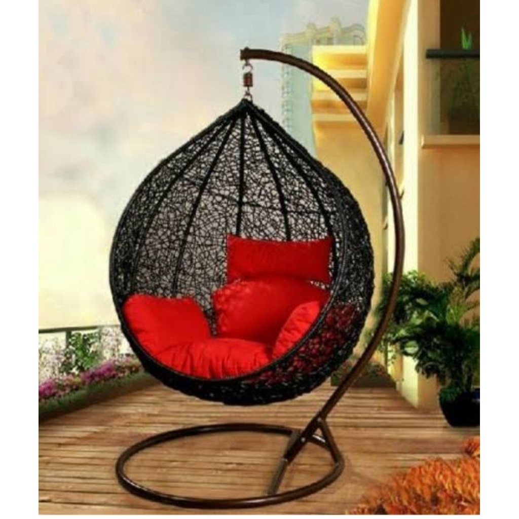 kursi ayunan gantung rotan