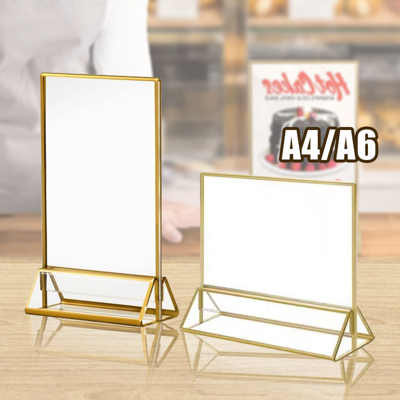 

Stand Akrilik Tempat Brosur A4 A6 Menu Tempat Brosur Acrylic Qris Barcode - Tipe T Untuk Cafe Atau Rumah Makan