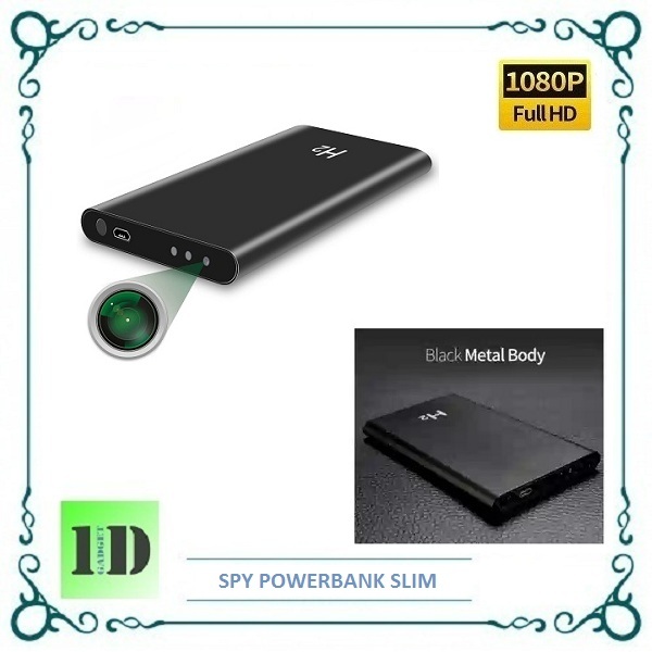 Spy Camera Powerbank Slim H2 - Kamera Pengintai Mini - Spy Cam Portable - Kamera Tersembunyi Power B
