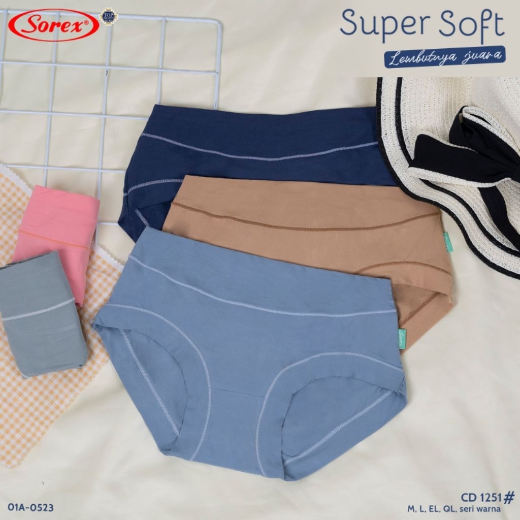 Cd Wanita Sorex 1251 Super Soft / Celana Dalam Wanita Sorex 1251
