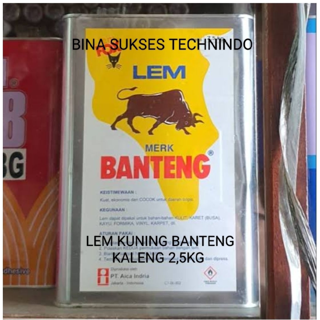 

LEM KUNING BANTENG KALENG 2,5KG 2,5 KG 2.5KG 2.5 KG GOOD QUALITY