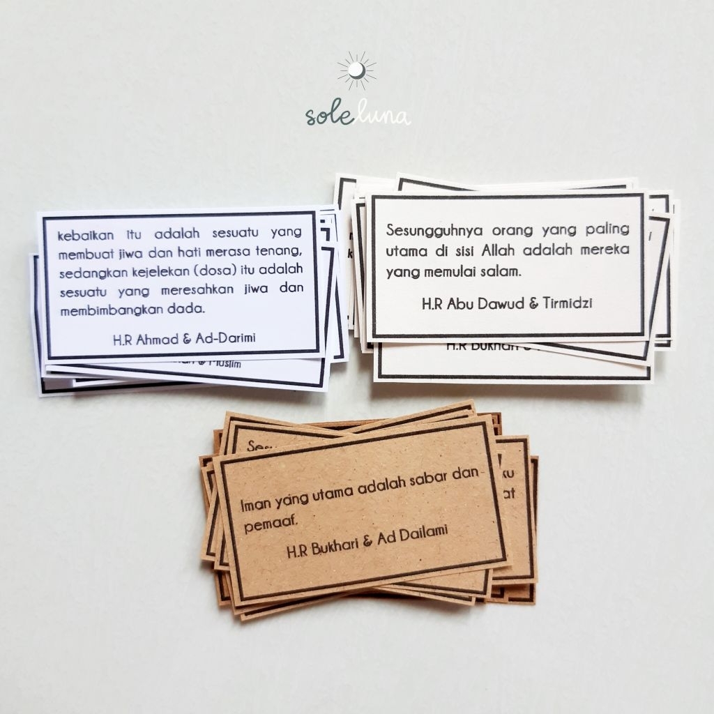 

HADITS IN QUOTE PAPER