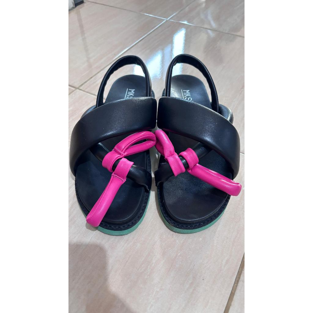 MKS SHOES Tilda Black Fuschia - Sandal Wanita Mks shoes