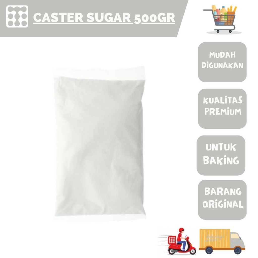 

CASTER SUGAR GULA CASTOR 500 GRAM