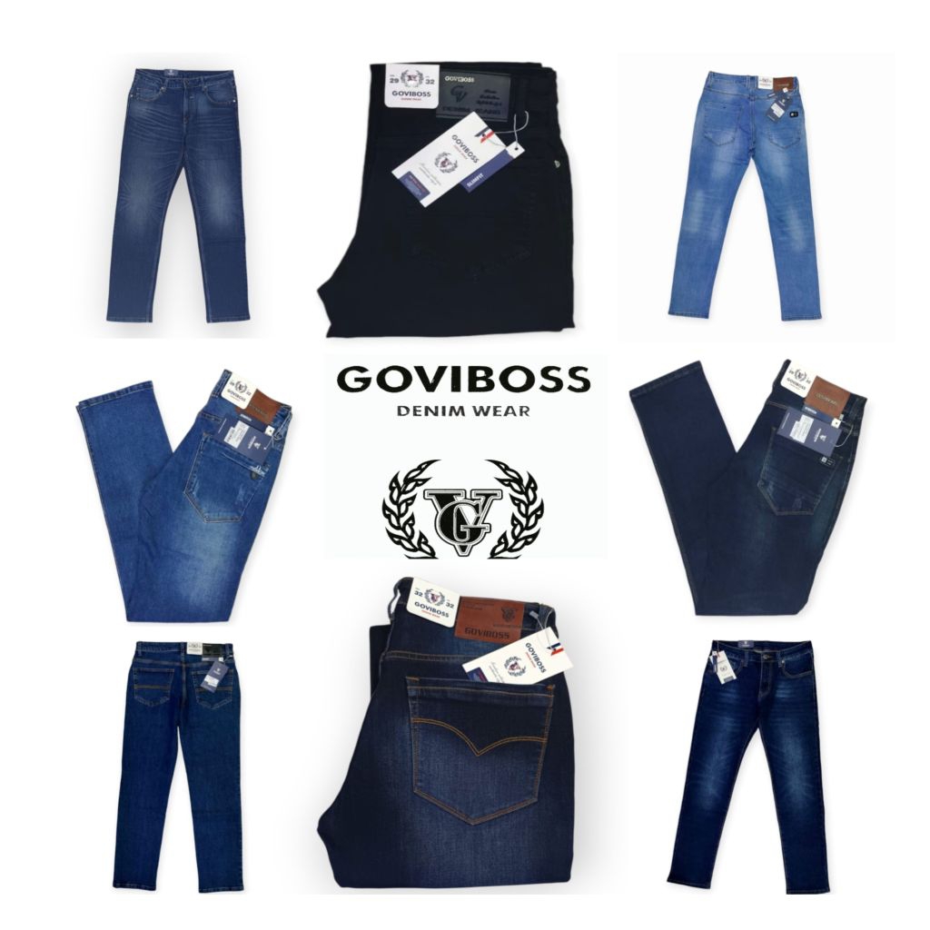 Celana Jeans BOSS/GOVIBOSS(Strecth) Reguler Slim Size 29 - 38 Panjang Pria Dewasa