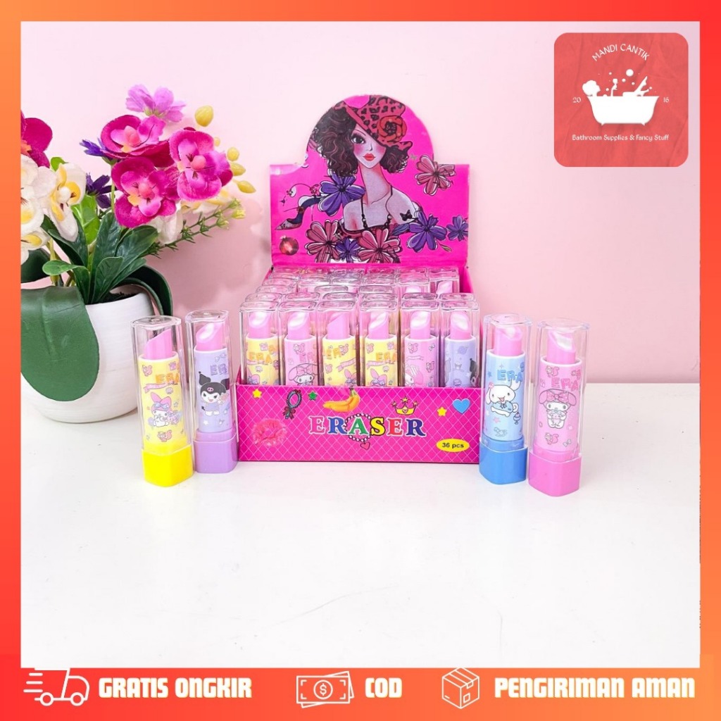 

PENGHAPUS LIPSTIK KARAKTER SANRIO ER-1908 hapusan eraser termurah alat tulis kantor COD