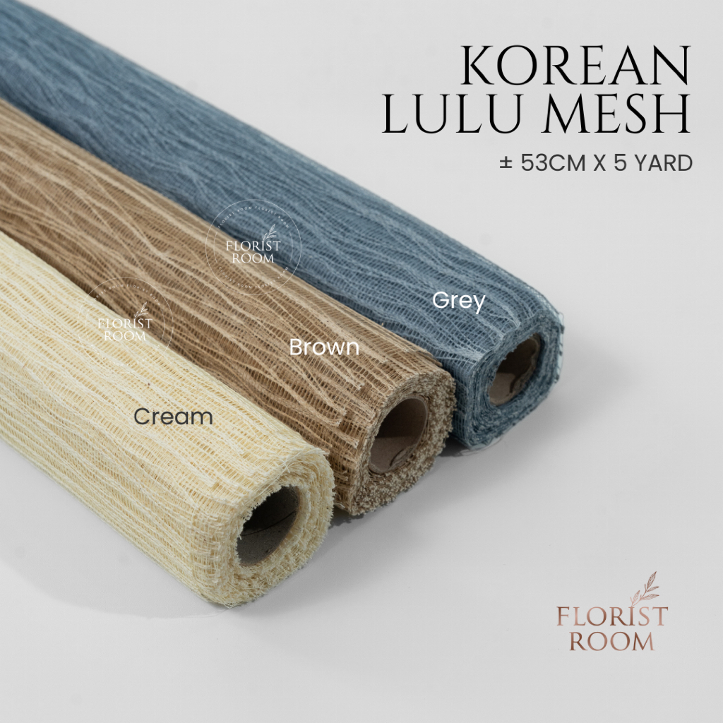 

Korean Lulus Mesh ±53cm x 5yard - Pembungkus Bunga - Jaring Bouquet
