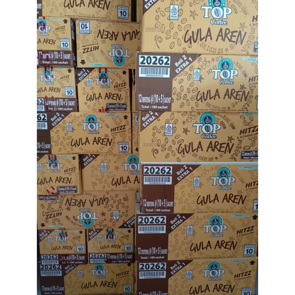 

Top Coffee Gula Aren Hitzz 1 karton
