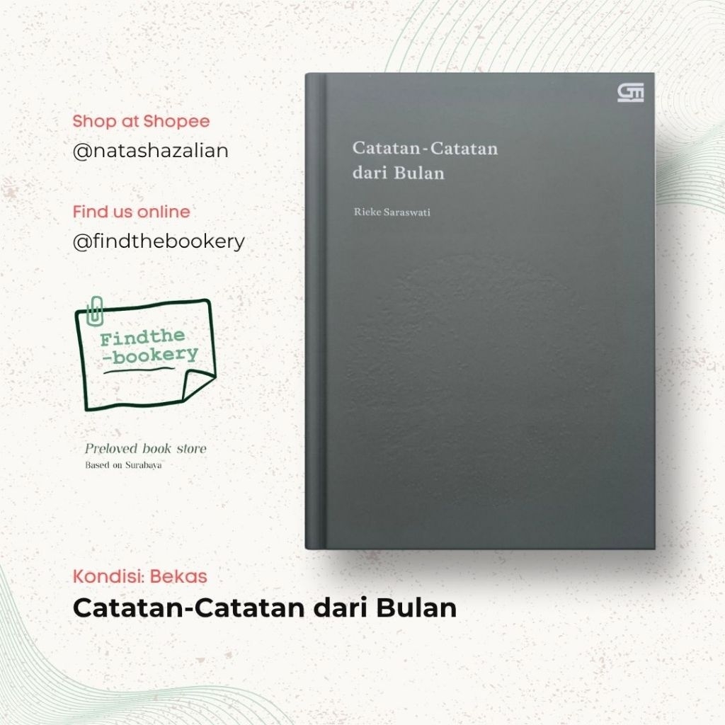 Buku puisi - Catatan-Catatan dari Bulan (Preloved)