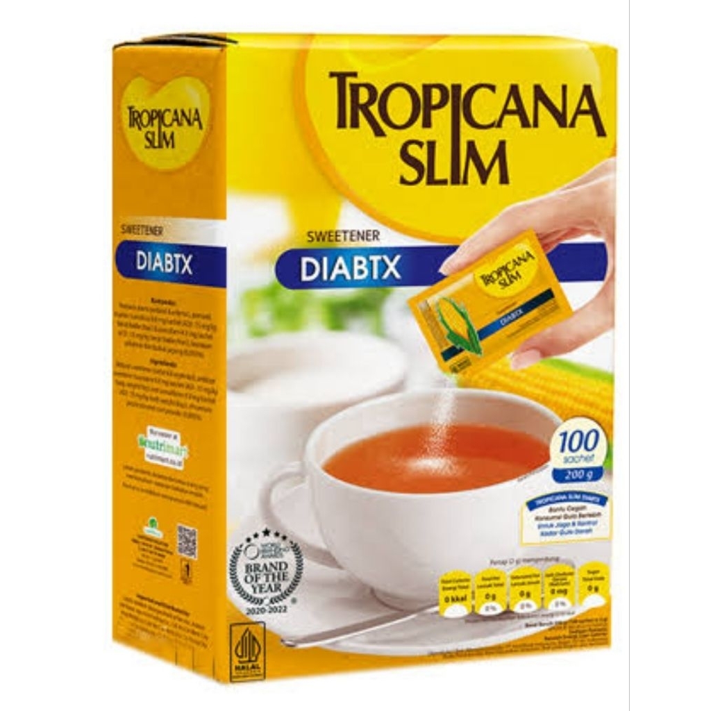 

Tropicana Slim Sweetener Diabtx 100 sachet 200 gr