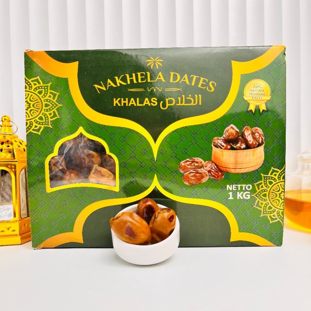 

Kurma Khalas Nakhela Date Ekslusif 1kg