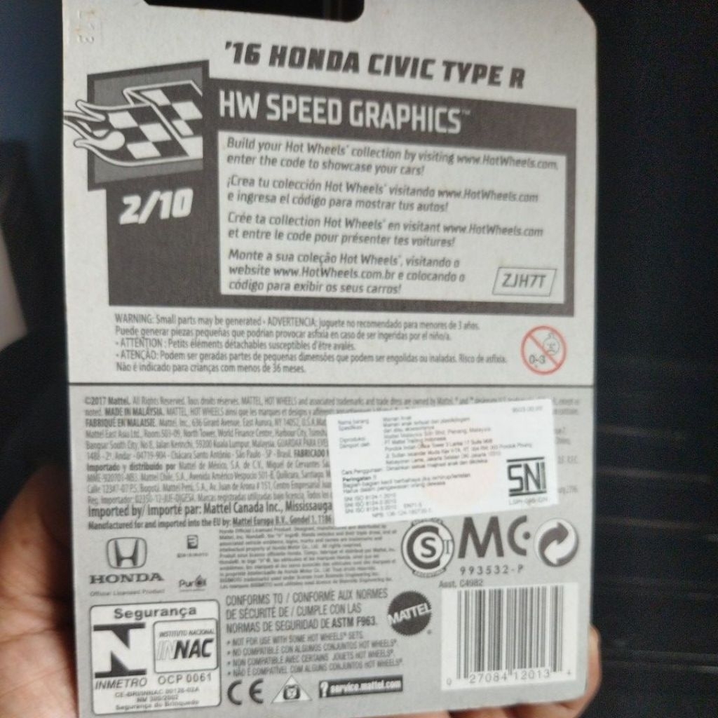 hotwheels honda civic type-R