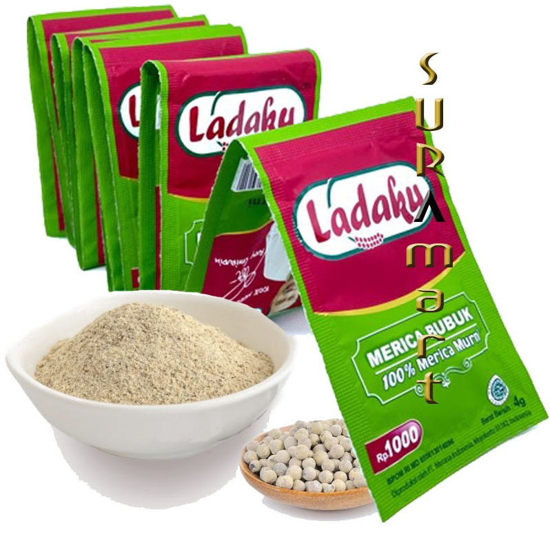 

(12 pcs) LADAKU Bumbu Instant Merica Bubuk Murni