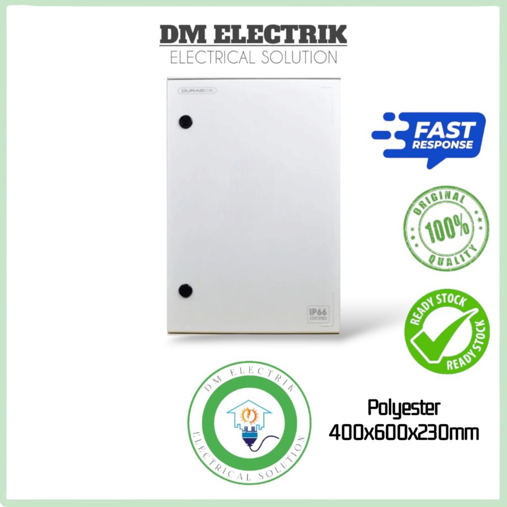 Box Panel Fiber Glass 400x600x230mm DURABOX/ Box Polyester