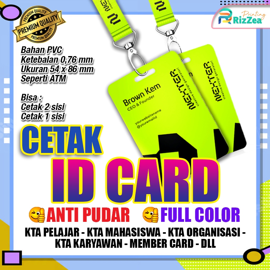 

CETAK ID CARD PVC -KARTU MEMBER